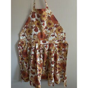 DEBORAH CONNOLLY DESIGNS Sunflower Print Cotton Apron One Size Fall Autumn